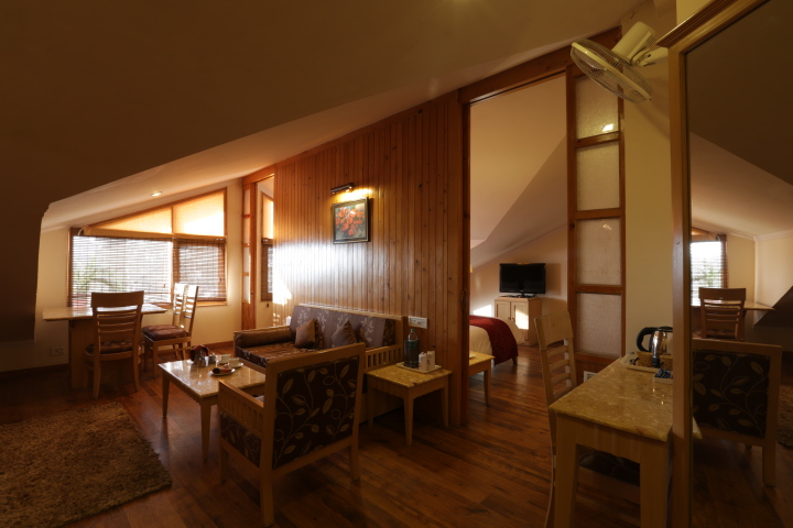 Family suite side view at willow banks hotel in shimla